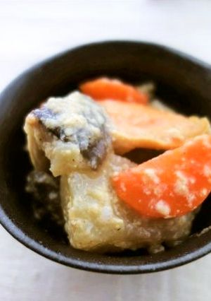 冬野菜の酒粕白ゴマ煮-レシピのメイン写真