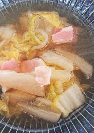 ホットクックで白菜とベーコンのこっくり煮-レシピのメイン写真