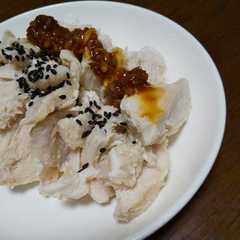 รูปของ 炊飯器で放置！蒸し鶏