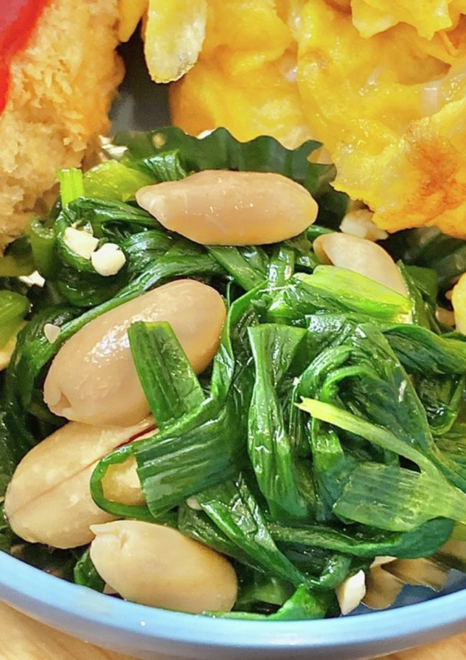 ニラの中華風おひたし　タロの弁当番外編-レシピのメイン写真