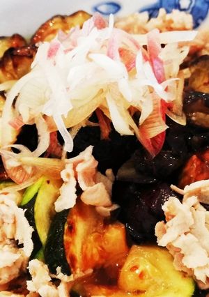 茄子と豚肉の薬味ポン酢-レシピのメイン写真