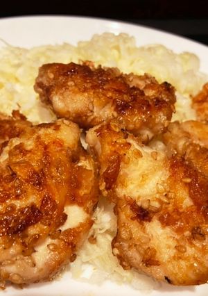鶏胸肉のゴマかつお衣焼き-レシピのメイン写真