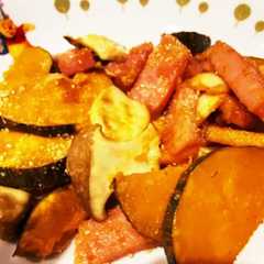 かぼちゃとベーコンのカレーチーズ炒め-レシピのメイン写真