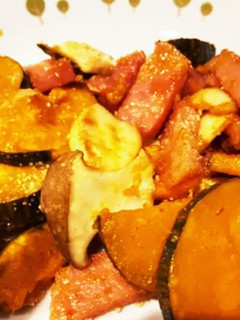 かぼちゃとベーコンのカレーチーズ炒め-レシピのメイン写真