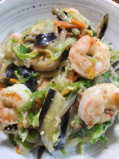 エビと野菜の味噌マヨバター炒め★-レシピのメイン写真