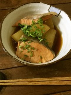 ⁑すき焼きのたれで、簡単♡鮭大根⁑-レシピのメイン写真