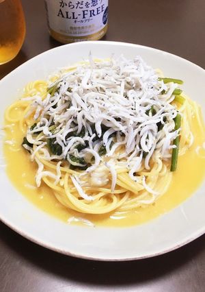 レンジで簡単！しらすの和風クリームパスタ-レシピのメイン写真
