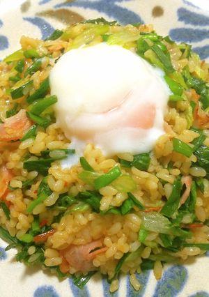 玄米ごはんとニラのスタミナ炒飯-レシピのメイン写真