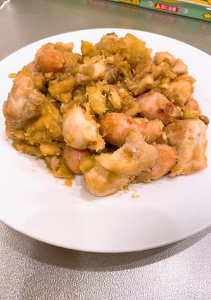 鶏と栗の炒め煮-レシピのメイン写真