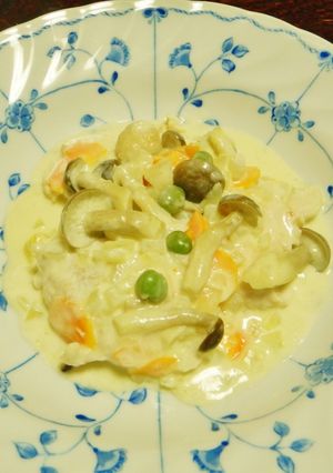 ヘルシーでボリューム満点!鶏のクリーム煮-レシピのメイン写真