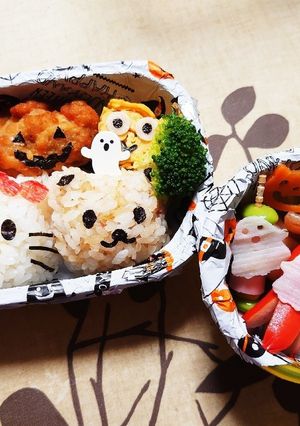 ハロウィン★キティちゃん☆お弁当♪-レシピのメイン写真