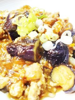 茄子と鶏そぼろあんかけ-レシピのメイン写真