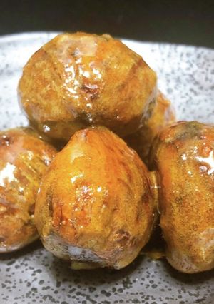 栗の渋皮の素揚げ（味醂シロップ＆塩風味）-レシピのメイン写真