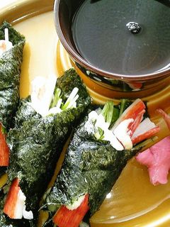 おひとりさまのサラダ手巻き寿司-レシピのメイン写真