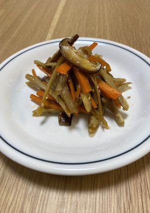 しいたけ入りきんぴらごぼう-レシピのメイン写真
