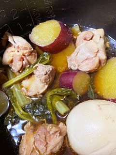 炊飯器で簡単鶏肉とさつまいもの煮物-レシピのメイン写真