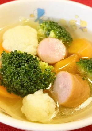 保育園給食★ブロッコリーのポトフ-レシピのメイン写真