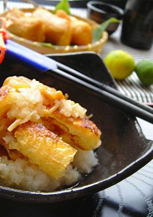 油揚げとなめたけのおろしあえ-レシピのメイン写真