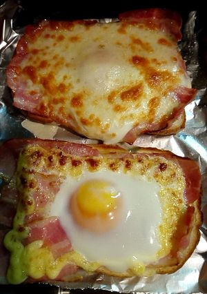 ベーコンエッグトースト-レシピのメイン写真
