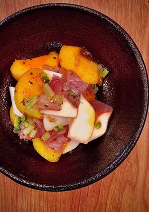 パパッと秋の副菜！柿とかぶのサラダ-レシピのメイン写真