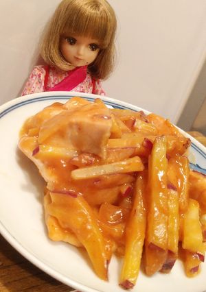リカちゃん♡秋鮭とさつま芋の味噌絡め*.-レシピのメイン写真