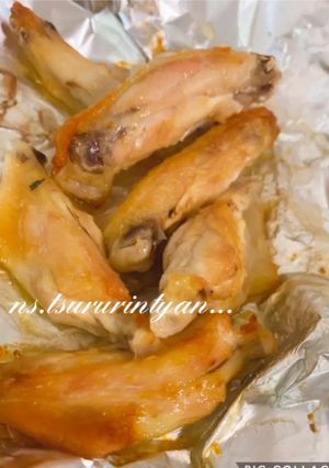 ガーリック醤油　手羽中のオーブン焼き-レシピのメイン写真