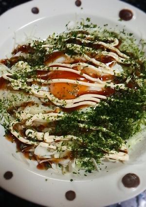 みんな大好き♡粉なしキャベツお好み焼き。-レシピのメイン写真