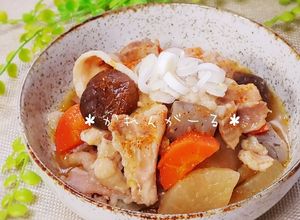 圧力鍋で簡単♡もつと豚バラの味噌煮♡-レシピのメイン写真