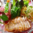 韓国風☆鶏肉の手巻きサラダ
