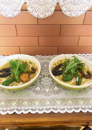 濃厚クリーミーカレーうどん季節の野菜添え-レシピのメイン写真