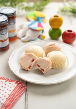 離乳食後期〜米粉と豆乳のフルーツ蒸しパン-レシピのメイン写真