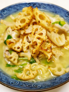 レンコンチップの塩ラーメン-レシピのメイン写真