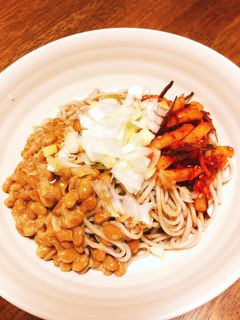 納豆キムチそば-レシピのメイン写真