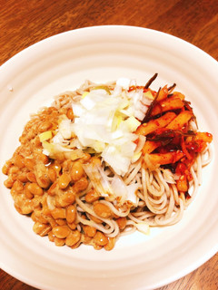 納豆キムチそば-レシピのメイン写真