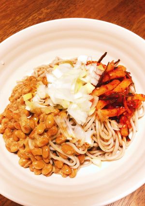 納豆キムチそば-レシピのメイン写真