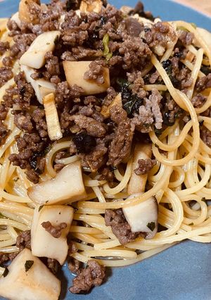 ひき肉の和風パスタ-レシピのメイン写真