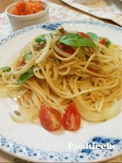 トマトバジルのアンチョビパスタ-レシピのメイン写真