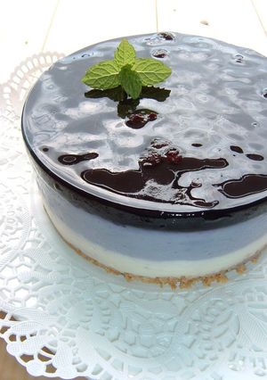 ブルーベリーのレアチーズケーキ-レシピのメイン写真