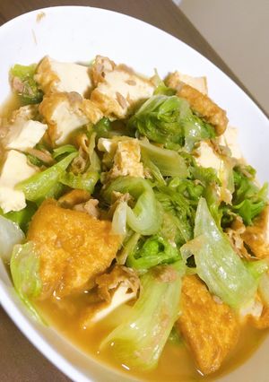 レタスと厚揚げのツナ煮浸し-レシピのメイン写真