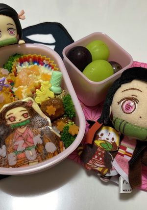 鬼滅の刃竈門 禰豆子キャラ弁♪-レシピのメイン写真