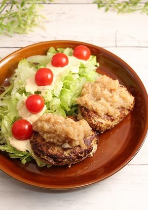 簡単！キャベツの芯☆和風ハンバーグ-レシピのメイン写真