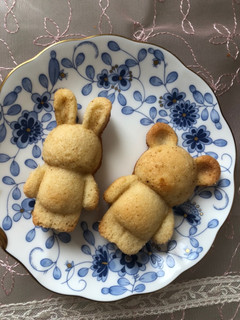 卵白の消費に!ウサギ&くま型フィナンシェ-レシピのメイン写真