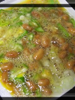おくら納豆 ♬-レシピのメイン写真