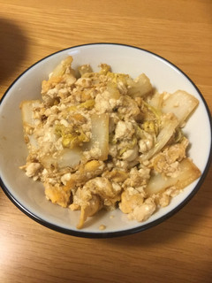 白菜と豆腐と卵のチャンプルー-レシピのメイン写真
