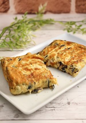 痛風対策!ひじきとサバの厚焼き玉子-レシピのメイン写真