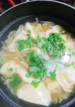 ぷるぷる水餃子のスープo(^o^)o-レシピのメイン写真