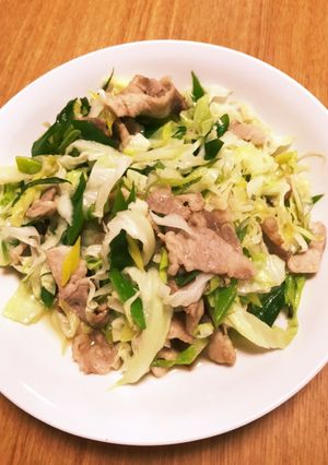 タップリねぎとキャベツのクタクタ豚肉炒め-レシピのメイン写真