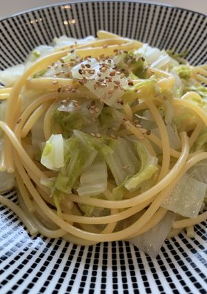 簡単！ワンポット白菜パスタ（自分健忘録）-レシピのメイン写真