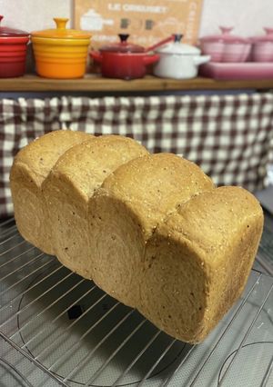全粒粉の食パン ダイエット！ ヘルシー！-レシピのメイン写真
