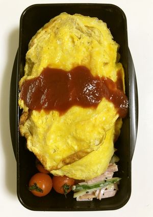 中学男子弁当　オムライス-レシピのメイン写真